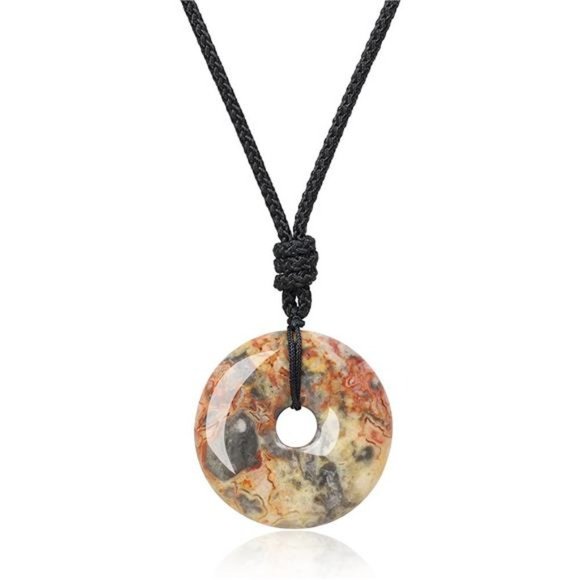 Other - 𝅺mens Womens Donut Stone Crystal Pendant Necklace